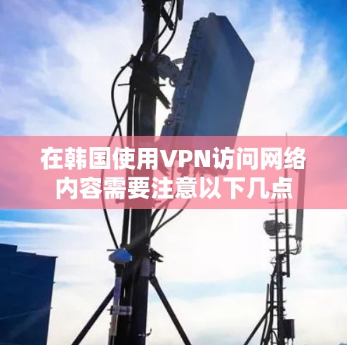 在韩国使用VPN访问网络内容需要注意以下几点
